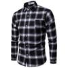 European and American Men's Spring and Autumn New Korean Version of The Trend Long-sleeved Plaid Shirt Men's Shirt