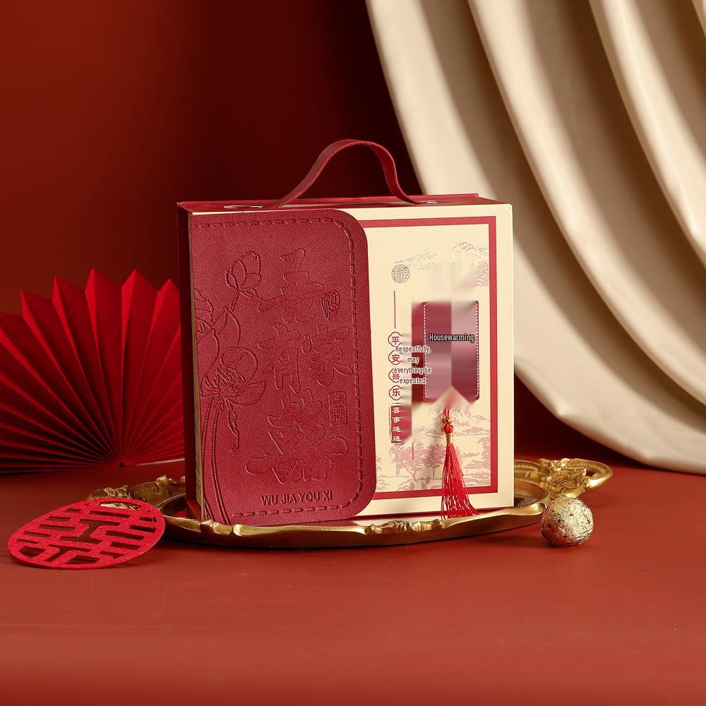 New Chinese Festive Flip-Top Candy Gift Box for Weddings, Birthdays, and Banquets