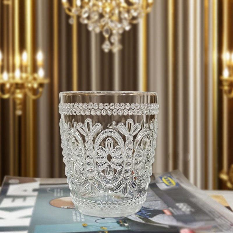 300ml/320ml Embossed Crystal Glass Wine Glasses Spirits Glasses Creative High-end Glasses Whisky Glasses Beer Glass Wine Glass