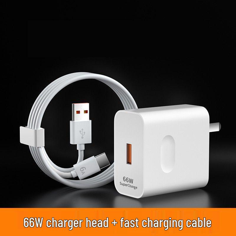 Compatible 66W Super Fast Charger for Huawei P40/Mate30Pro, Honor 6A Flash Charge Set