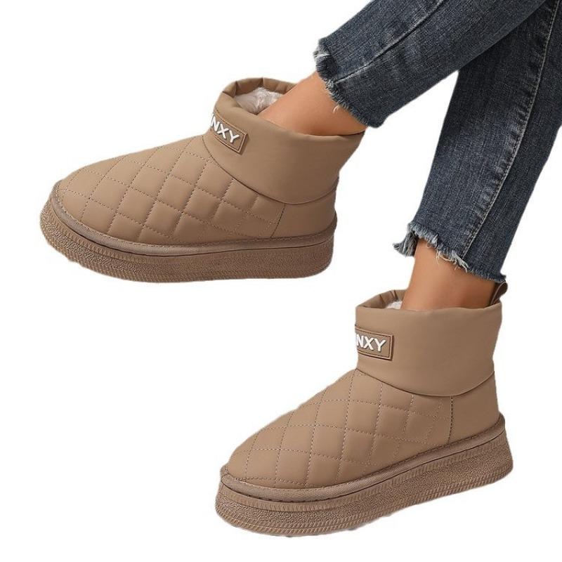 Snow Boots Women's New Winter Velvet Thickened Short Boots Warm Cotton Shoes Wear Non-slip Women's Shoes Bread Shoes