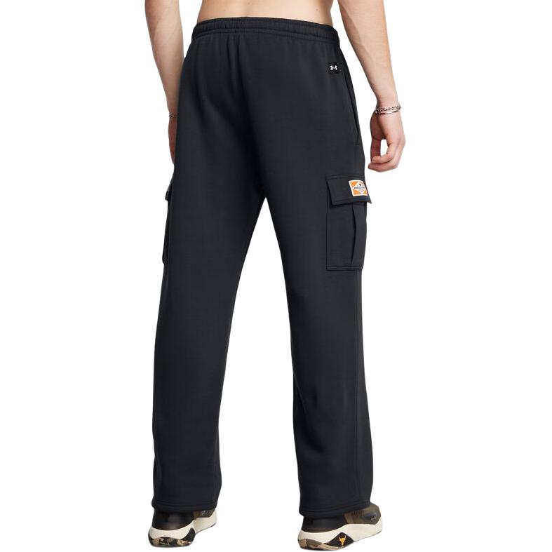 Under Armour Pantaloni Sportivi Casual Gamba Dritta Project Rock Training Uomo pantaloni neri 1386903-001