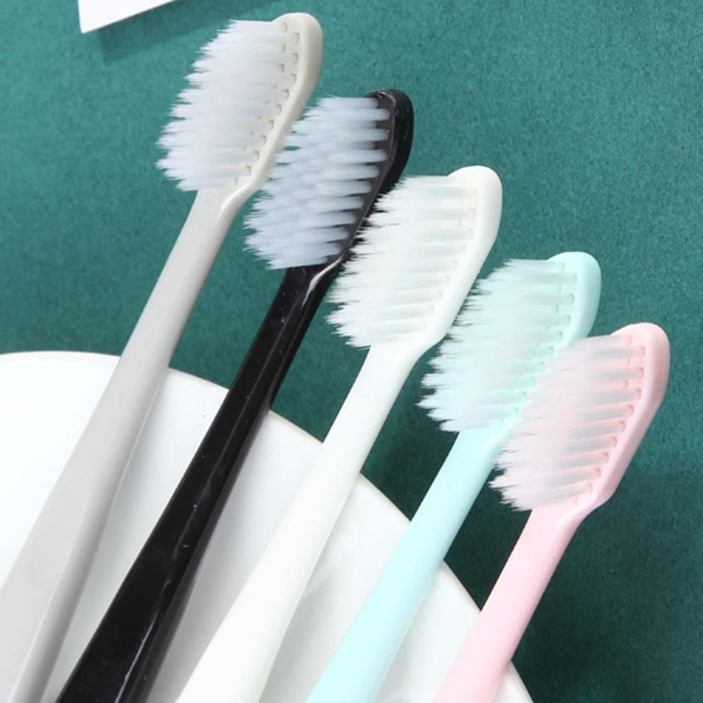 10pcs Macaron soft bristle toothbrush