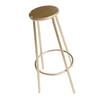 Small Metal Bistro Stool Miniature Furniture 1:12 Scale Doll House Furniture Scene Landscape Accessory Club Bar Decors