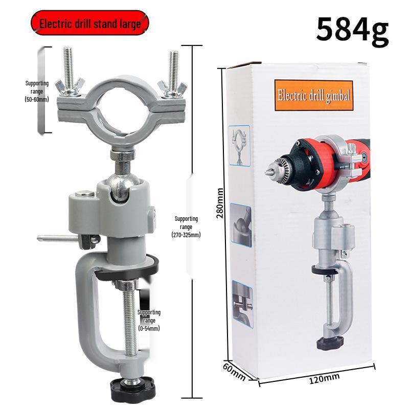 360° Aluminum Alloy Rotating Vise & Stand for Electric Drill/Grinder - Multi-functional Drilling & Cutting Tool