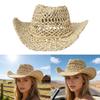 Elegant Openwork Straw Victorian Hat With Adjustable Tie For Women Outdoor Beach Vacation Gardening Activities