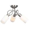 VidaXL Plafonnier avec Abat-jour en Verre Lustre Lampe Suspendue Luminaire d'Intérieur Salon Chambre à Coucher Maison 3 289229