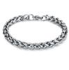 HNSP 3MM-8MM Edelstahl Handkette Gedrehtes Armband Für Männer Zirkon Punk Accessoires Armbänder Männlich