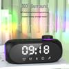 S18 Bluetooth Mini Speaker with Night Light, Subwoofer, Alarm Clock, and Desktop Functionality