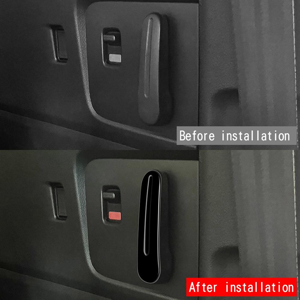 Car Middle Door Handle Switch Sticker For Honda Freed Air Crosstar 2024 Inside Door Handle Trim Bright Black