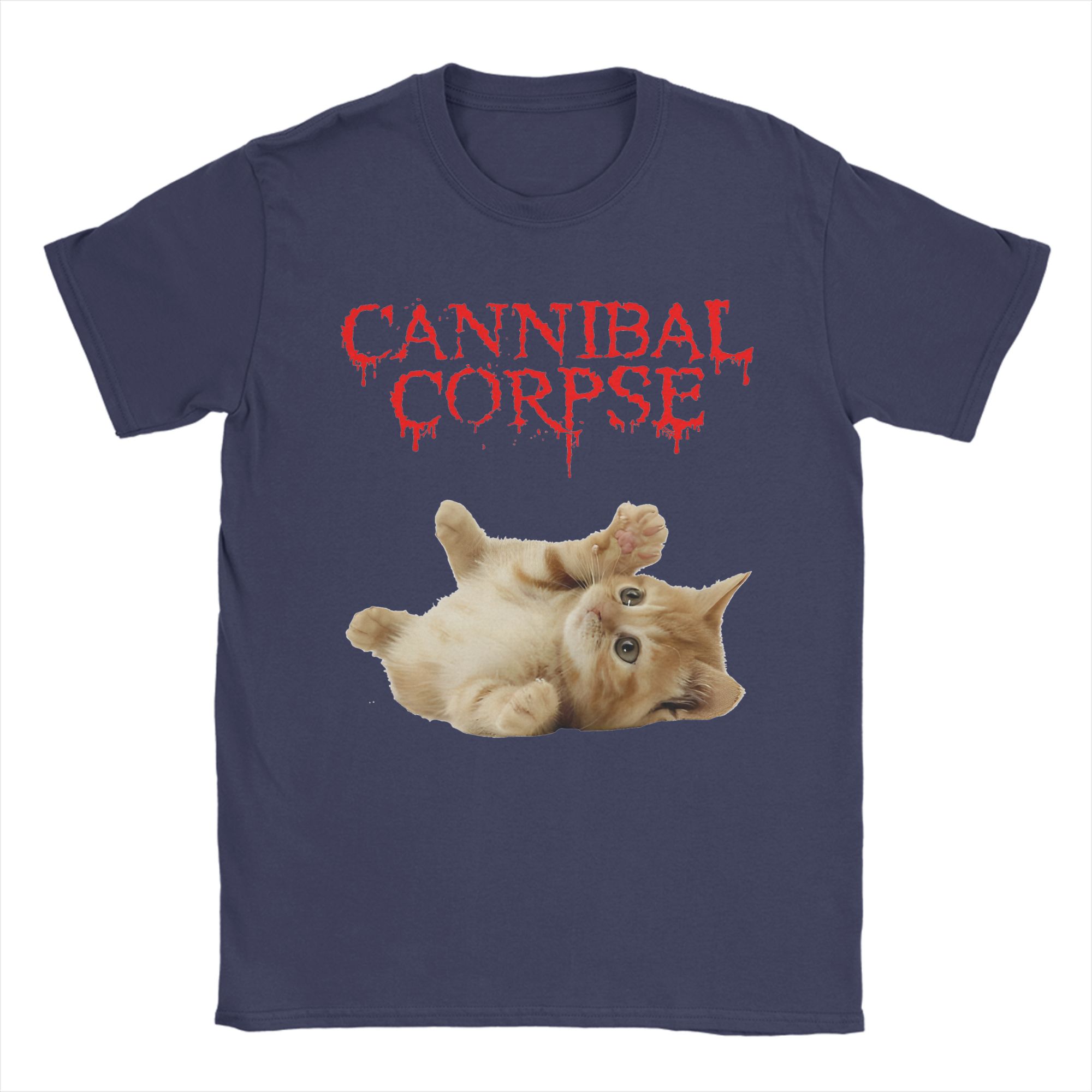 

Cannibal Corpse Cat Popular T Shirts 100 Cotton Tshirt for Male Y2K Retro Wholesale Short Sleeve Top Tees 4XL