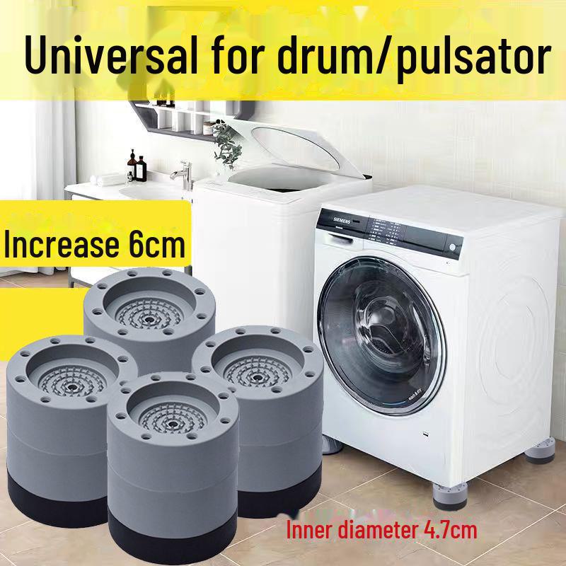 

Регульована підкладка для пральної машини: Підвищена, Вологозахищена, Амортизуюча Основа для Пральної Машини/Холодильника single layer height increase 6cm, single pack