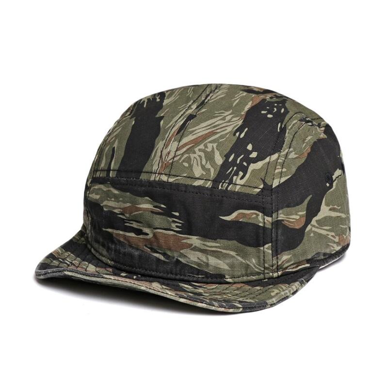 Berretto da Baseball a 5 Pannelli Vintage Colore Mimetico per Uomo Donna, Visiera Corta Rete di Cotone Liscia, Perfetto per Esterno Casual e Uso Quotidiano