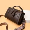 2026 New Large Capacity Boston Pillow Bag Women's Crossbody Soft Leather Handbag Commute Quality Single Shoulder Bag