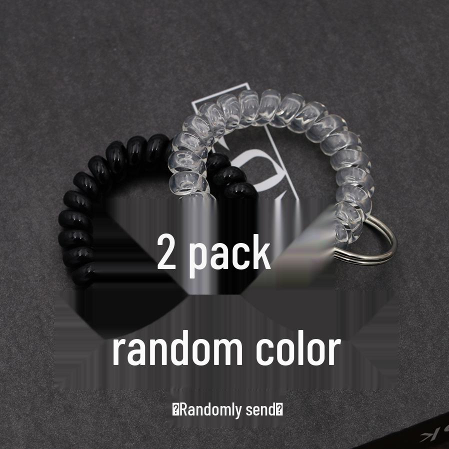 Minimalist Spring Coil Bracelet Keyring & Hair Tie