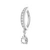 1PCS Heart Crystal Belly Button Rings For Women Fashion Reverse Belly Piercing Buckle Butterfly Navel Barbell Body Jewelry Gift