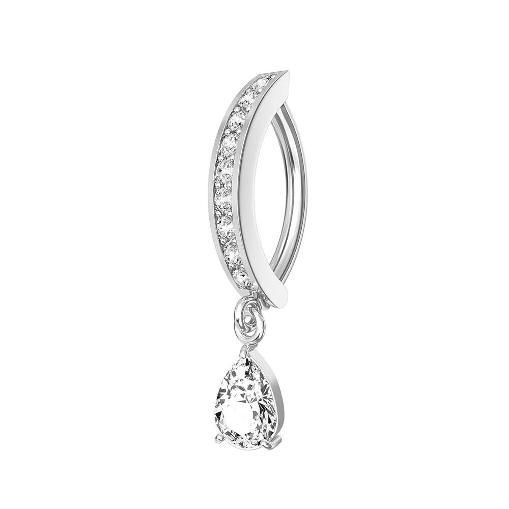 1PCS Heart Crystal Belly Button Rings For Women Fashion Reverse Belly Piercing Buckle Butterfly Navel Barbell Body Jewelry Gift