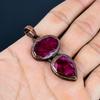 Ruby Pendant Gemstone Jewelry, Copper Electroformed Handmade Pendant, Latest Design Jewelry