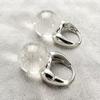 2026 Transparent Round Ball Pendant Earring Hooks Korean Fashion Jewelry For Girls Women'S Daily Party Wear Versatile Accessory