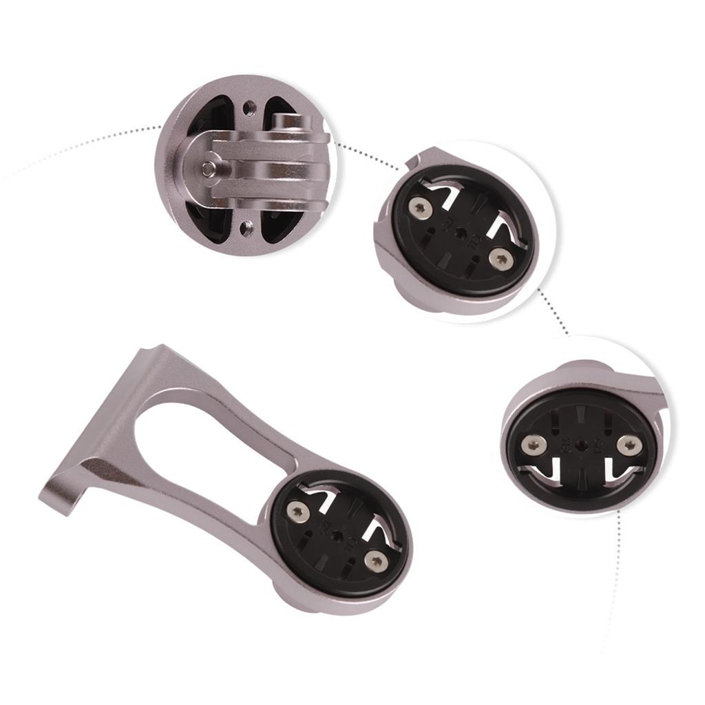 Fahrradtacho Computer Aluminiumlegierung Verlängerungshalterung für Garmin (Titan)