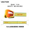 VECTOR Expandable cylindrical ski goggles with high-definition vision, women's ski goggles with myopia protection, anti-fog men's goggles
