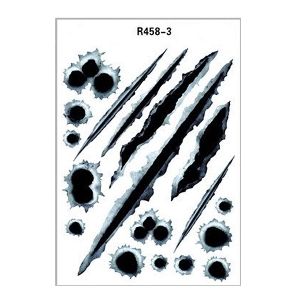 Accessories Car Blood Vinyl  Sticker Car Decal 3D Car Stickers Fake Hole Sticker Car Helmet Sticke