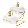 Appetizer Tray for Dried Fruits with Decorative Fruit Bowl