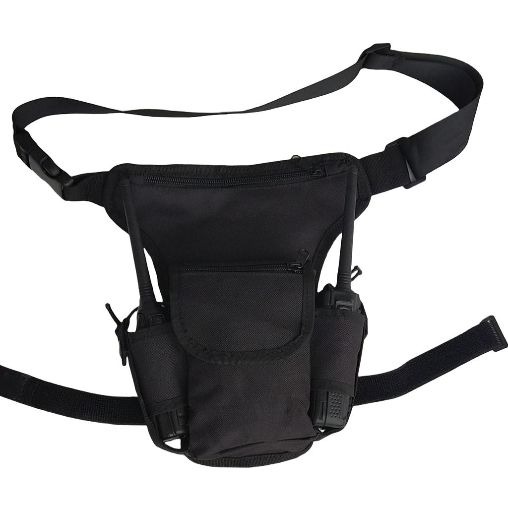 Tactically Drop Leg Bag Outdoor Hiking Waist Bag Adjustable Camping Thigh Pouch Oxford Cloth Two Way Radio Bag Enduring