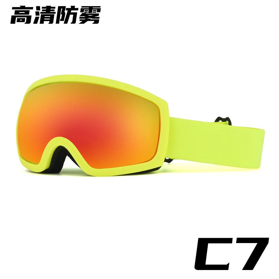 Best-selling ski goggles with double-layer anti-fog and large spherical lens, suitable for myopic individuals