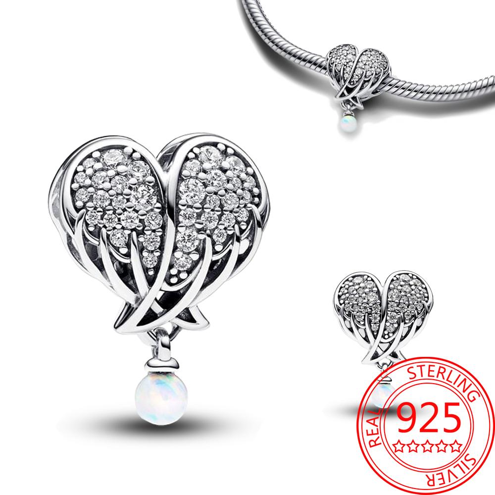 Full Of Zirconium Copper Rose&Lotus&Crown&Bow&Feather Heart&Turtle&Thick Wide Beads Fit Brand Bracelet Diy Jewelry