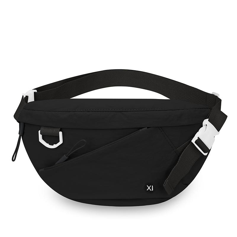 

Женская водонепроницаемая поясная сумка большой вместимости, прочный износостойкий рюкзак для занятий спортом на открытом воздухе для телефона/кошелька чёрный