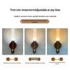 Wood Grain Night Light: Auto-Sensing Magnetic Wall Lamp for Bedroom & Corridor Use