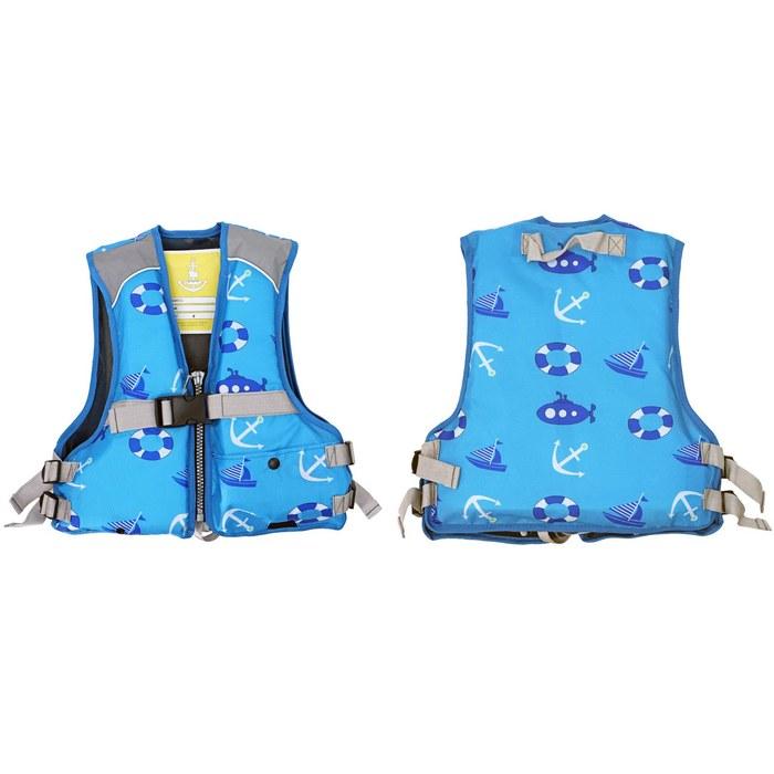 [Fine Japan] Junior Floating Vest FV-6153 (Blue/Marine, M)