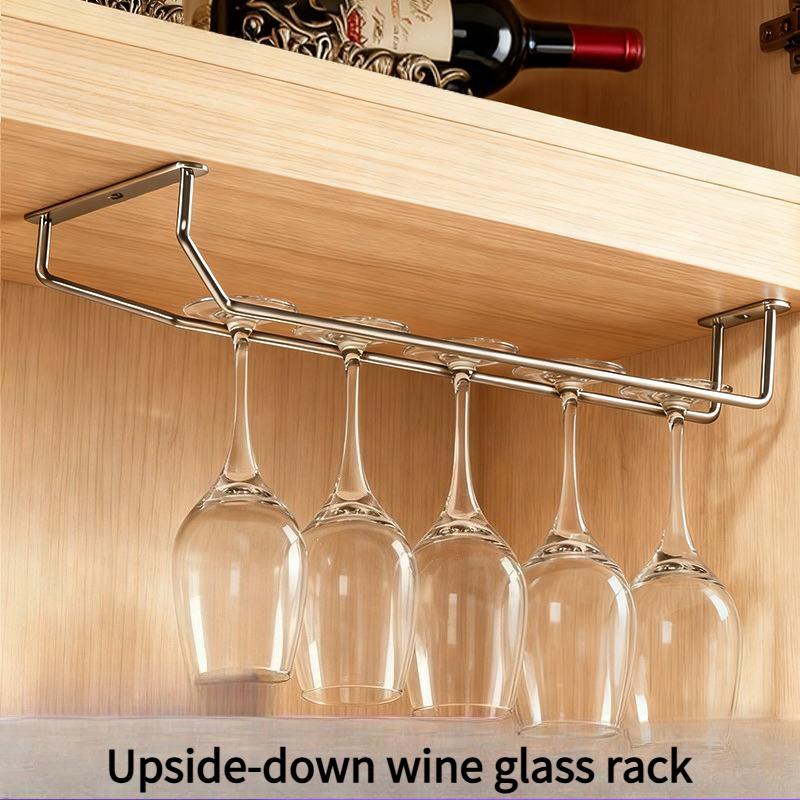 1SET Double Inverted Wine Glass Holder, Goblet Holder, Hanging Wine Glass Holder, Inverted Hanging Holder, Creative Storage