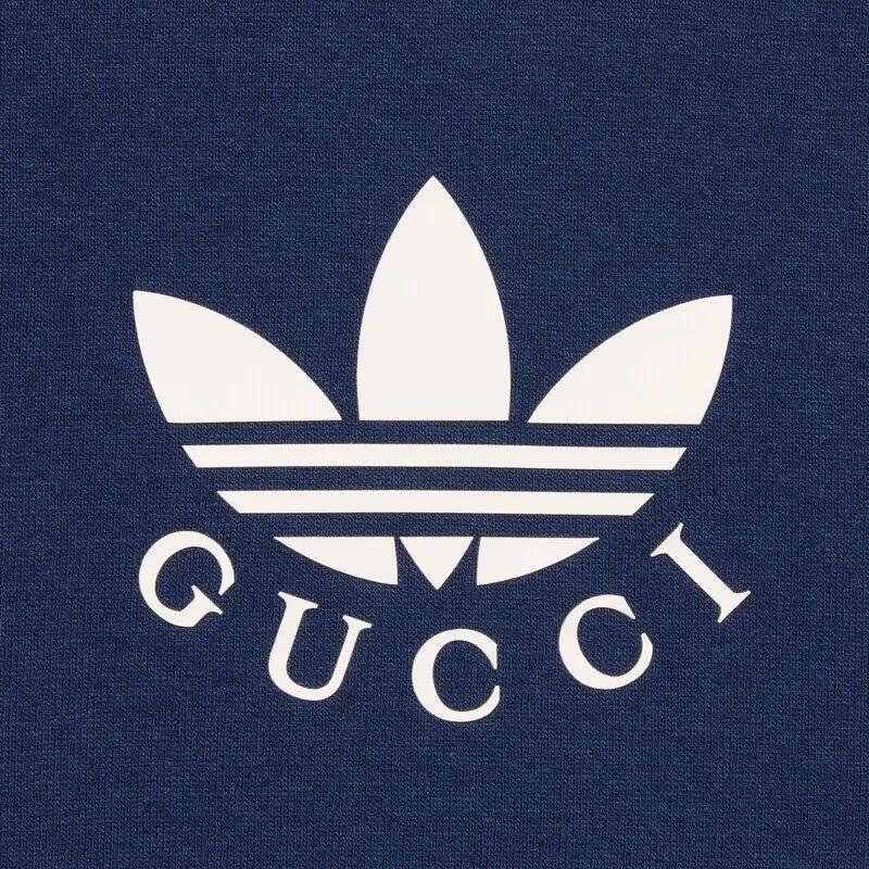 Gucci X Adidas Originals T Shirt Unisex Dark Blue 700506-XJEKO-4622
