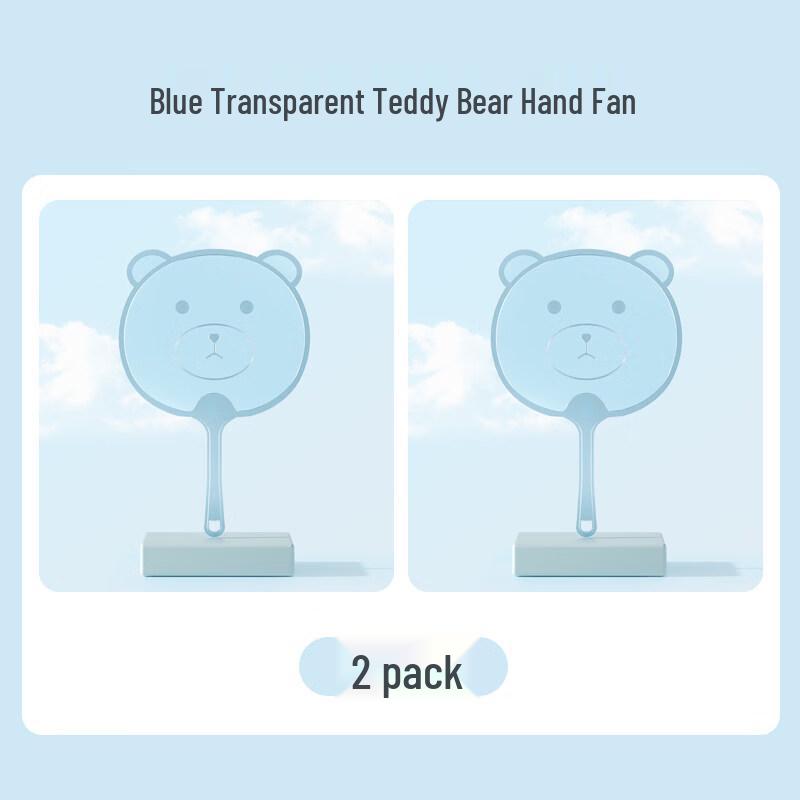 Пластиковый ручной веер LIEI с рисунком