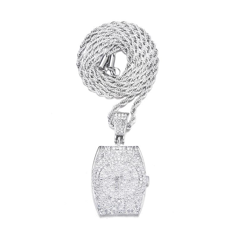 Luxury Rhinestone Hip Hop Pendant & Cuban Chain for Men