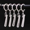 50/80/100 PCS Curtain Hanging Hooks Adjustable Hook Ring Window White Curtain Hook Holder For Home Curtain High Quality 7cm