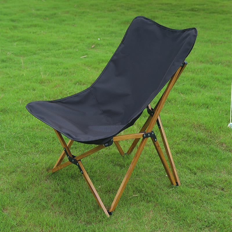 

Aluminum Folding Butterfly Chair Portable Lightweight Outdoor Camping Chair for Patio Garden Lawn Travel чёрный