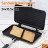 Doppelseitige Brotpfanne Antihaft-Grillplatte Sandwich-Toaster-Form Hitzebeständige Toastie-Waffel-Pfannkuchen-Küchenwerkzeuge