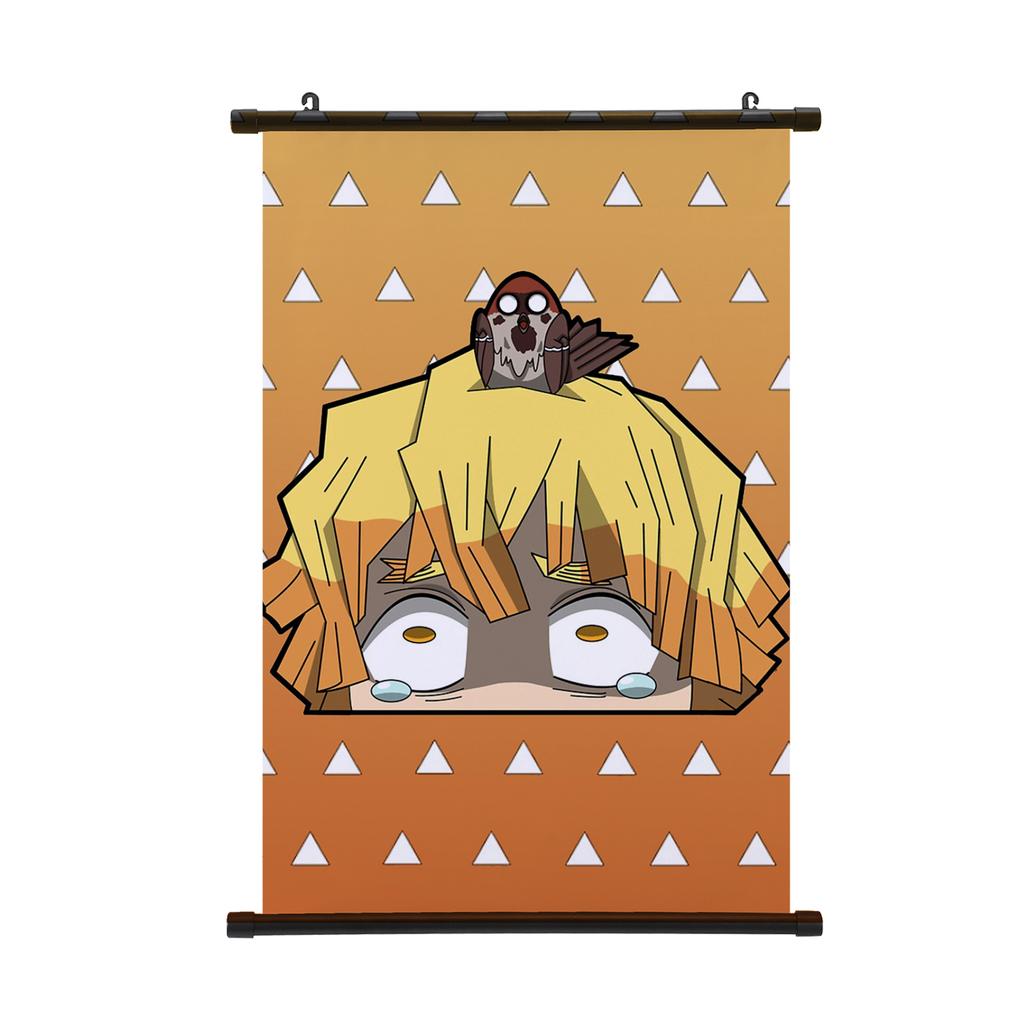 Demon Slayer Nezuko Poster Tecknad Kimetsu No Yaiba Rullposter Vägg Rullposter Populärt Mönster Målning Poster