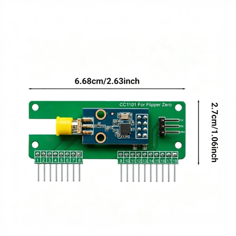 Cc1101 Subghz 433Mhz Development Board Gpio Cc1101 Mouse Module For Flipper Zero Modification