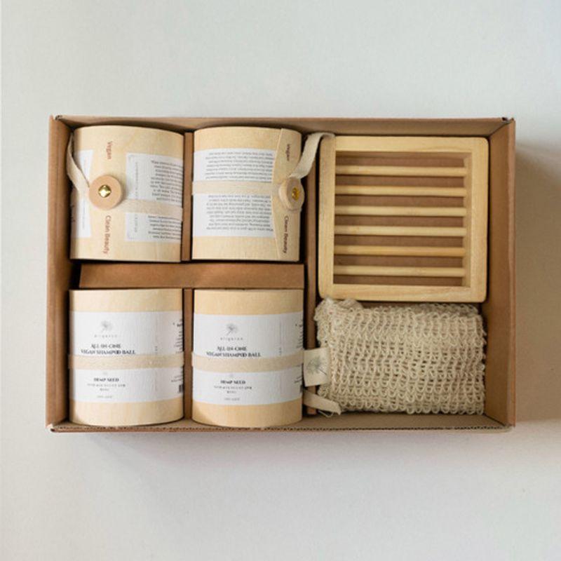 Erigeron All-in-One Vegan Shampoo Ball Birch Package