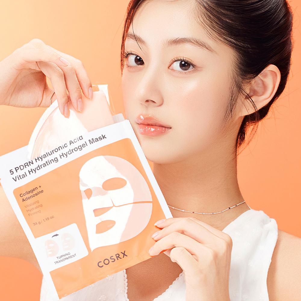 [COSRX] 5 PDRN Hyaluronic Acid Vital Hydrating Hydrogel Mask 34g*3EA