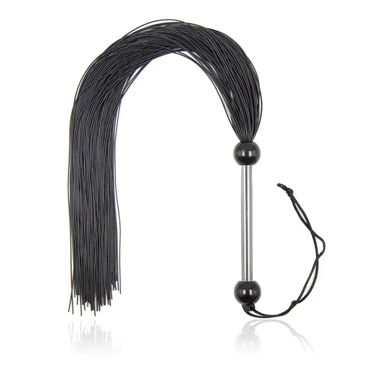 New Silicone Whip Bondage Restraint Soft Rubber Whip Role Play Game Riding Crop Flirting Slave Sex Toys for Couples