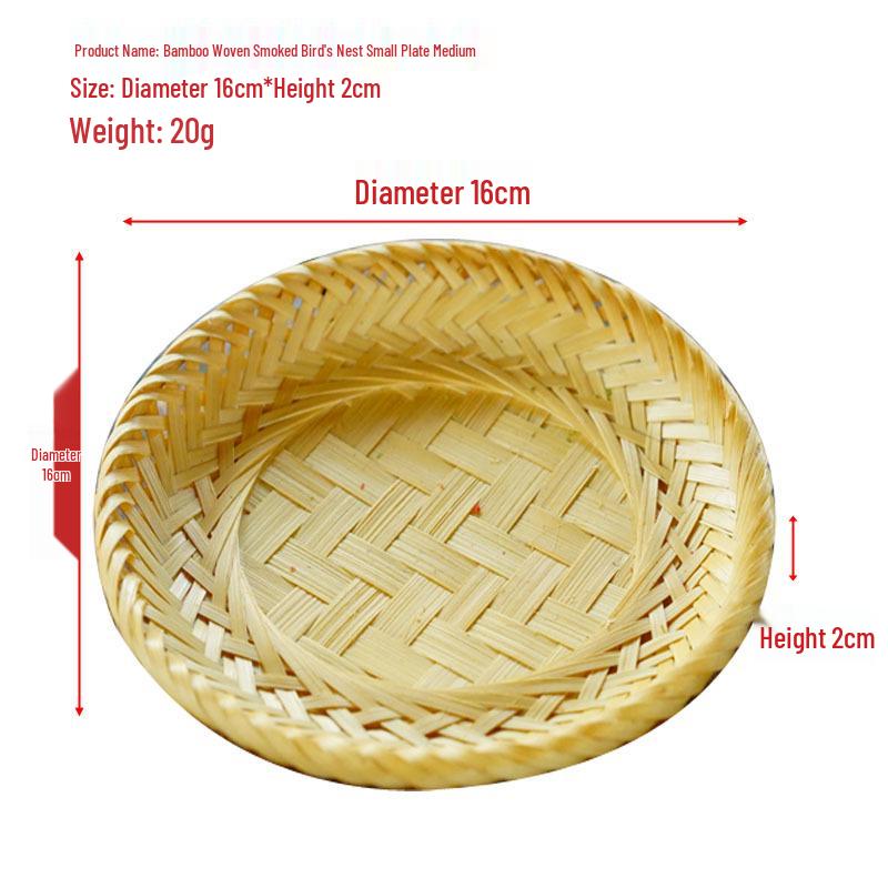 Handwoven Bamboo Pastry and Fruit Tray - Chinese Ancient Style