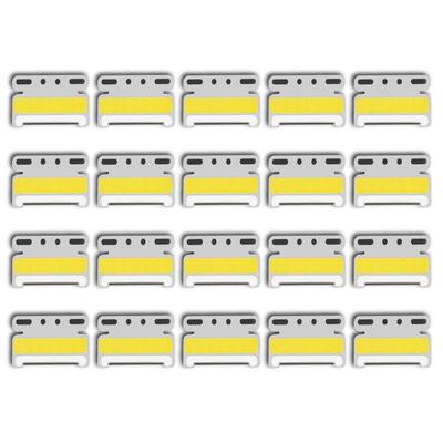 HAMILO Side Marker Lamps, Waterproof, COB Light, Truck, Thin, Approx. 24V, Set of 20 (Yellow)