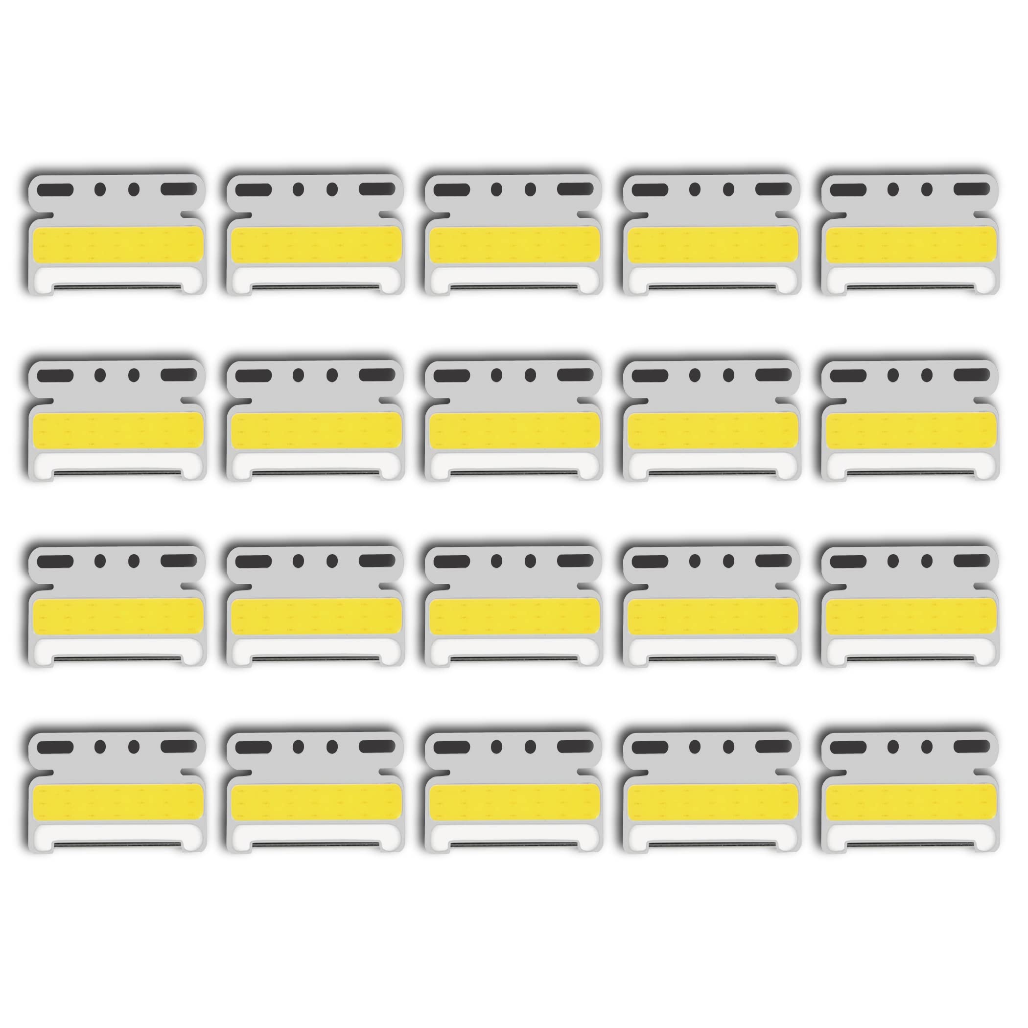 

HAMILO Side Marker Waterproof COB Set Lamps, Lights, Truck, Thin, Approx. 24V, 20-Piece (Yellow)