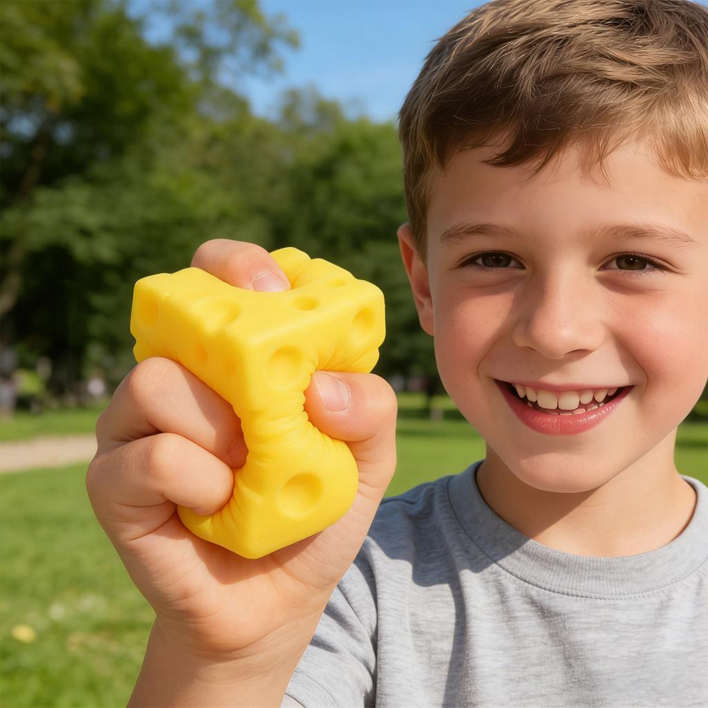 Giant Cheese Squeeze Toy Extra Large Size Cheese Squishy Fidget Toys Slow Rebound Shapeable Venting Ball For Adults Gifts