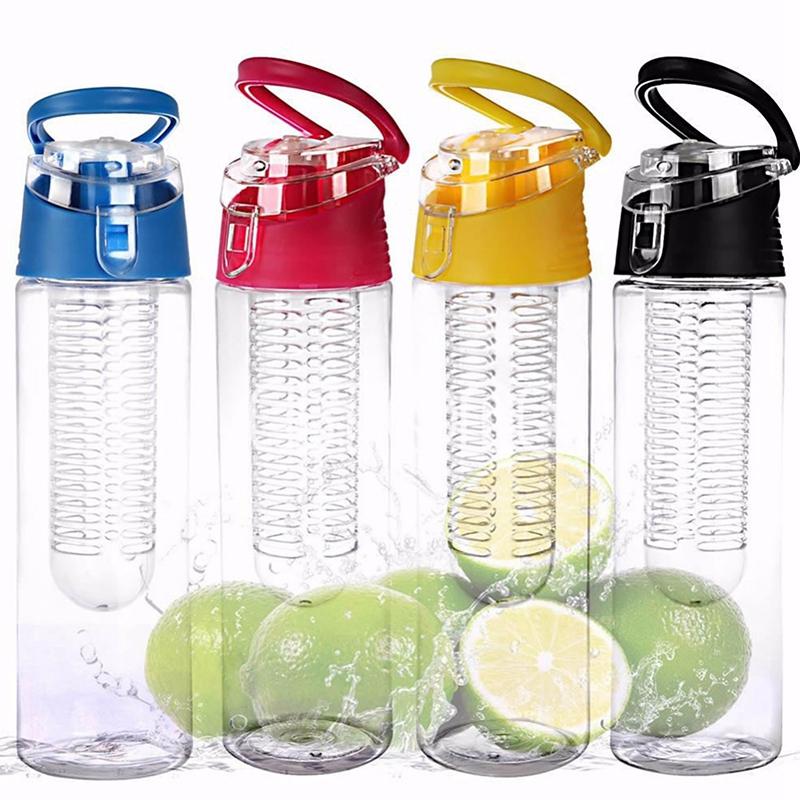 Portable Sport Water Bottles Fruit Infuser Plastic Water Cup Bpa Free 700ml Water Bottles With Filter Juice Shaker Water Cup